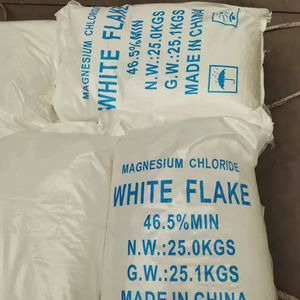Cloruro de <span class=keywords><strong>magnesio</strong></span> de grado alimenticio precio hexahidratado Cloruro de <span class=keywords><strong>magnesio</strong></span> 46% Mgcl2 Copos blancos para sal marina - Product Image 5