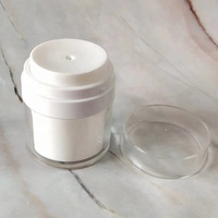 OFFRE SPÉCIALE BLANC cosmétique en plastique acrylique soins de la peau pot de crème sans air 15 30 50 ml