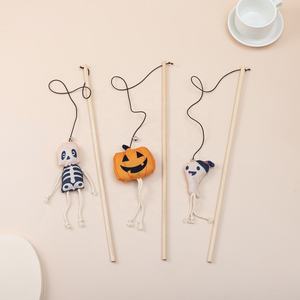 Bacchetta Giocattolo Interattiva in Peluche per Gatti con Campanello per Halloween - Product Image 5