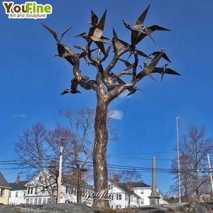 Escultura de Árvore em Bronze de Design Criativo Abstrato em Tamanho Real para Jardim ao Ar Livre YOUFINE Fabricante - Product Image 3