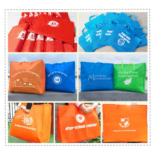 Encantadora bolsa de embalaje de ropa para niños de jardín de infantes hecha de tela no tejida - Product Image 5