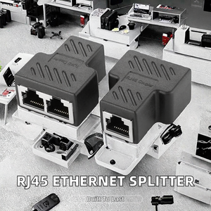 Адаптер-разветвитель RJ45 <span class=keywords><strong>POE</strong></span> Ethernet 1 на 2 с гнездовыми разъемами для интернета по сети LAN - Product Image 4