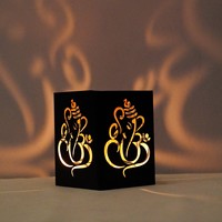 Ornements de style européen en fer ajouré, symbole Om Lotus, pour le festival Diwali en Asie du Sud et en Inde, pour le commerce transfrontalier