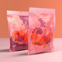 Sacs en plastique refermables personnalisés en gros, emballage alimentaire, sachet debout, fermeture éclair, sachet en aluminium pour le thé