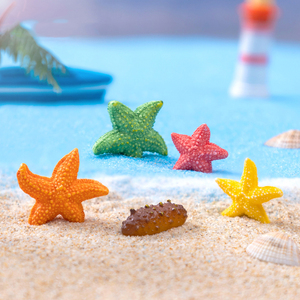 Decoración de Acuario de Resina con Forma de Pepino de Mar, Adorno Artificial Multicolor de Estrella de Mar para Acuarios, Terrarios y Decoración DIY - Product Image 3