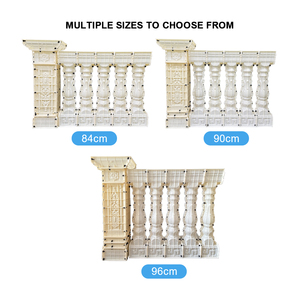 Nouveau design décoratif en plastique durable clôture Rail main courante balcon Rail <span class=keywords><strong>poteau</strong></span> produit ménager 5 ans de durée de vie - Product Image 4