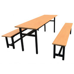 Cafeteria <b>Table</b> And Bench Set Stainless Steel 4 6 8 Person Restaurant Dining Furniture For School Staff Factory Fast Food Use - Product Image 5