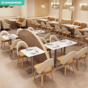 Vente en gros d'ensembles de meubles de restaurant moderne canapé de banquette pour café restauration rapide ensemble de tables à manger et de chaises en métal - Product Image 4