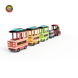 3000x1050x1865MM เหล็กไฟเบอร์กลาสสำหรับเด็กและผู้ใหญ่รถไฟแพลตฟอร์มแวกอนมอลล์ - Product Image 2