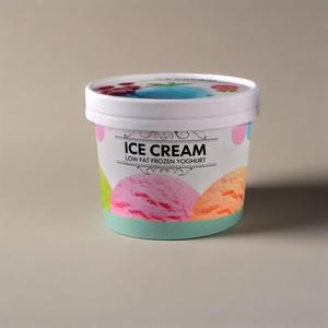 Conception personnalisée de haute qualité biodégradable jetable 3oz 4oz 5oz 8oz salade yaourt crème glacée tasse en papier avec couvercle en papier - Product Image 2