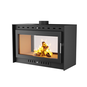 Cheminée à <span class=keywords><strong>bois</strong></span> PANSEE TH-930 à double vitrage, construction en fonte, design moderne, installation autonome, durable - Product Image 4