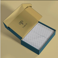 Boîtes d'expédition en carton ondulé recyclables avec logo personnalisé, noires, kits de vente au détail de perruques personnalisés, séparateurs multi-produits, couleur personnalisée rose poudré