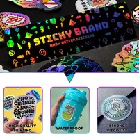 Lentille UV holographique brillante avec impression personnalisée Crystalcode Laser 3D transparent Autocollant original Authenticité Autocollants d'hologramme