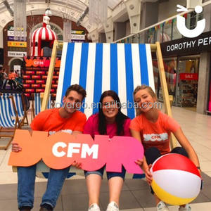 Produttore promozionale XXL grandi grandi grandi sedie a <span class=keywords><strong>sdraio</strong></span> con Logo personalizzato stampato in legno pieghevole sedia per il tempo libero - Product Image 6