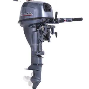 Mesin Perahu Motor, Mesin Perahu Outboard 15hp 4 Tak Poros Pendek Manual untuk Memancing Dayung Tiup