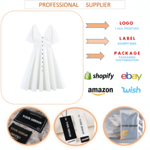 Vestido J12 Boutique para Mujer, Sexy, Estilo Urbano, Simple y Elegante, Vestido de Verano Informal de Manga Corta con Cuello en V, Corte en A, Vestido Blanco para Fiesta - Product Image 6
