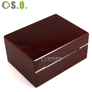 Caja de Madera Ecológica para Joyería y Relojes, Caja de MDF con Tapa Abatible, Venta al Por Mayor - Product Image 5