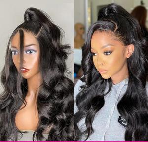 低价预拔13*4体波高清13x6蕾丝正面处女360全蕾丝秘鲁假发无胶蕾丝正面人发假发 - Product Image 1