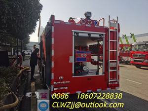New DongFeng Double Cabin 4x2 Diesel 6T 5001-7000L EURO 5 55M Water Foam <b>Tanker</b> Emergency Rescue Fire Fighting <b>Truck</b> - Product Image 2