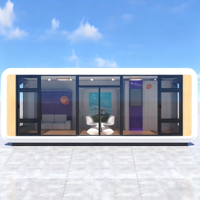 KT Pomme préfabriquée pour maison conteneur non utilisée Villa capsule pour cabine extérieure Maison conteneur extensible pour hôtel