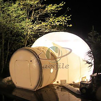Tente gonflable transparente de bulle de maison de camping de dôme de visionnement d'hôtel de station de vacances