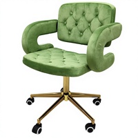Vente directe d'usine de chaises pivotantes réglables en hauteur simples, chaise de salle à manger de luxe avec accoudoirs et roulettes pour la maison et les salons de coiffure