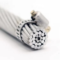 Cable Aéreo de Aluminio ACSR 1/0AWG Raven de Buena Calidad, con Aislamiento Desnudo, Voltaje Nominal de 20kV