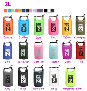 Bolsa Impermeable de 2L con Cierre Enrollable para Playa, <span class=keywords><strong>Camping</strong></span>, Navegación, Senderismo, Kayak, con Logotipo Personalizado, Bolsa Seca de PVC para Exteriores - Product Image 2