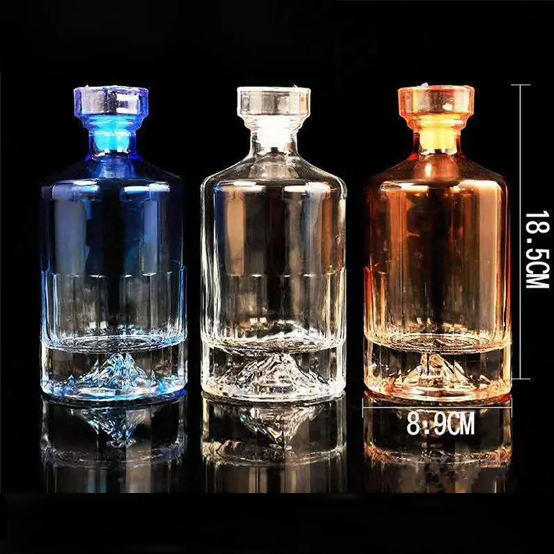 vodka glass wine bottle 30ml 40ml 50ml 100ml Clear Mini Beverage Juice Coffee Wine Whisky Spirit Liquor Glass Bottle with Lids