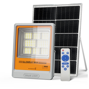 Süper enerji tasarrufu 200W 400W 600W 800W DC güç kaynağı soğuk beyaz reflektör sel güneş LED sokak lambası IP67 manzara yol - Product Image 3