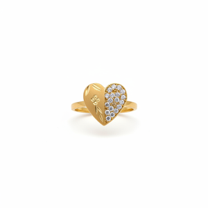 Gold Plated Austrian Stone <b>Fine</b> <b>Ring</b> 11714340WH - Product Image 2