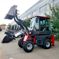 Mini Backhoe Loader Kecil Bertenaga dengan Performa Penggerak 4x4 yang Kuat, Kapasitas 3ton 5ton 6ton Dilengkapi Aksesoris, Dijual