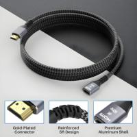 ZOGUO 4K câble d'extension HDMI HDMI 2.0 cordon d'extension mâle à femelle 18Gbps haute vitesse prend en charge 4K/60Hz 3D Full HD HDCP 2.2