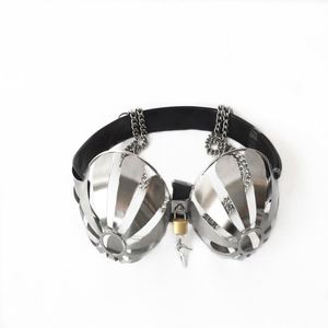 Sujetador <span class=keywords><strong>de</strong></span> <span class=keywords><strong>castidad</strong></span> femenino <span class=keywords><strong>de</strong></span> metal <span class=keywords><strong>de</strong></span> acero inoxidable, Bondage Dispositivo <span class=keywords><strong>de</strong></span> <span class=keywords><strong>Castidad</strong></span>, <span class=keywords><strong>jaula</strong></span> para cubrir el pecho para mujeres - Product Image 5