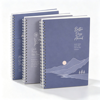 Carnet à spirales personnalisé avec couverture en PP A5 imprimée UV, 60 pages, pour cadeaux promotionnels