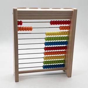 Jouets mathématiques scolaires, cordes à perles, ensemble mathématique éducatif, calculatrice à billes, abaque en bois, jouets mathématiques éducatifs pour l'apprentissage des enfants - Product Image 4