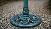 Fontaine d'eau solaire à 3 niveaux, écologique, style Art Déco, avec statue de brume pour bain d'oiseaux, en résine résistante aux intempéries, sur piédestal, pour extérieur