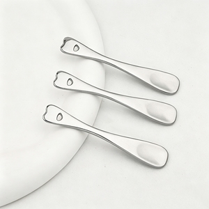 Spatule en alliage de zinc pour crème visage, applicateur réutilisable pour soins de la peau, baguette de massage pour sérum contour des yeux, hydratant, masque, outil de mélange pour le visage - Product Image 4
