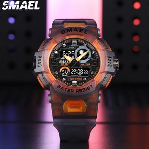 Reloj Deportivo de Doble Pantalla, Último Modelo SMAEL 8063, Relojes Multifuncionales, Reloj Digital Circular de Plástico Resistente al Agua - Product Image 2