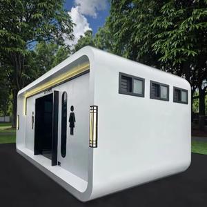 Outdoor High-End Eco-Friendly Sandwich Panel One Piece Mobile Toilet for Scenic Areas Parks Municipal Use - Product Image 2