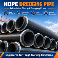 Pipa HDPE Pe100 6 Inch 8 Inch untuk Pengerukan Lumpur dan Pasir, Pipa Apung untuk Pengerukan, Dijual
