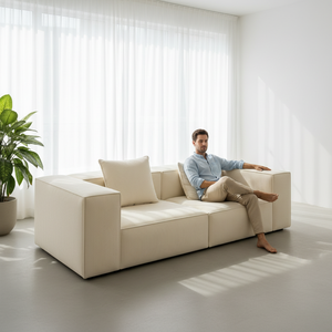 Divano Componibile Modulare ad Alta Densità con Coperture Lavabili per Soggiorno - Product Image 1