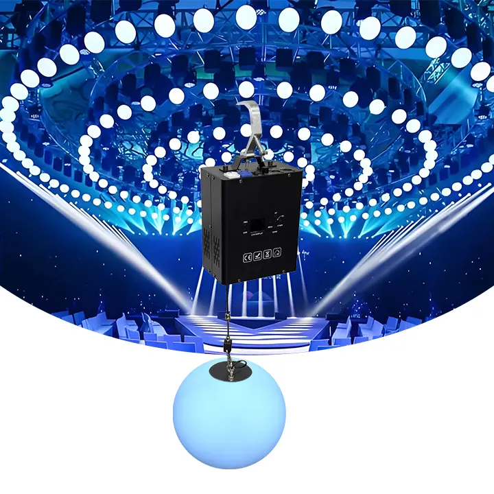 Fullcolor RGBW 4 в 1, светодиодные сферические кинетические световые шары для свадебных мероприятий, клубный торговый зал, сценическая система подъема, матричное освещение