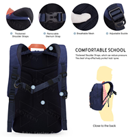 Sac d'école polyvalent ODM multi-poches avec boucle de poitrine réglable et poches pour bouteille d'eau, idéal pour les tout-petits en voyage en extérieur