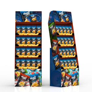 Có thể gập lại thân thiện với môi trường các tông siêu thị kệ trưng bày sàn cho các sản phẩm lễ hội đồ ăn nhẹ thông thường-Có thể tùy chỉnh cho - Product Image 5