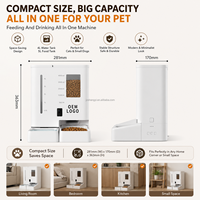Distributeur de nourriture intelligent pour animaux de compagnie avec caméra et option de charge, WiFi, télécommande, écologique, moderne, capacité de 5 L, pour chats d'intérieur