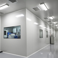 Dapat disesuaikan desain ruang bersih Modular Turnkey laboratorium panel proyek membangun EPS PIR wol pabrik wadah dinding langit-langit