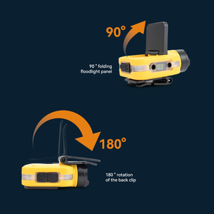 Nouvelle lampe frontale LED rechargeable à laser blanc, réglable multi-angles, avec affichage numérique, étanche, portable, à capteur, à clipser sur casquette - Product Image 5