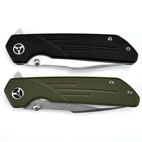 Couteau pliant tactique défensif EDC populaire en acier D2, manche G10, haute dureté, tranchant, pour camping, pêche, randonnée, chasse, portable, OEM, de poche