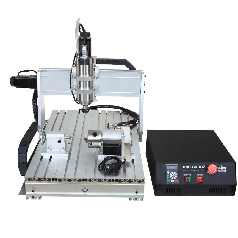 CNC Router USB 6040 engraving machine 2200W for woodworking with ball screw MACH 3 Controller For USB 6040 4 axis